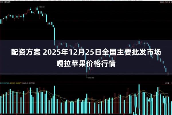 配资方案 2025年12月25日全国主要批发市场嘎拉苹果价格行情